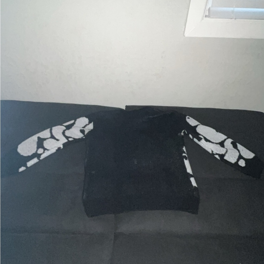 Black and White Skull Sweater